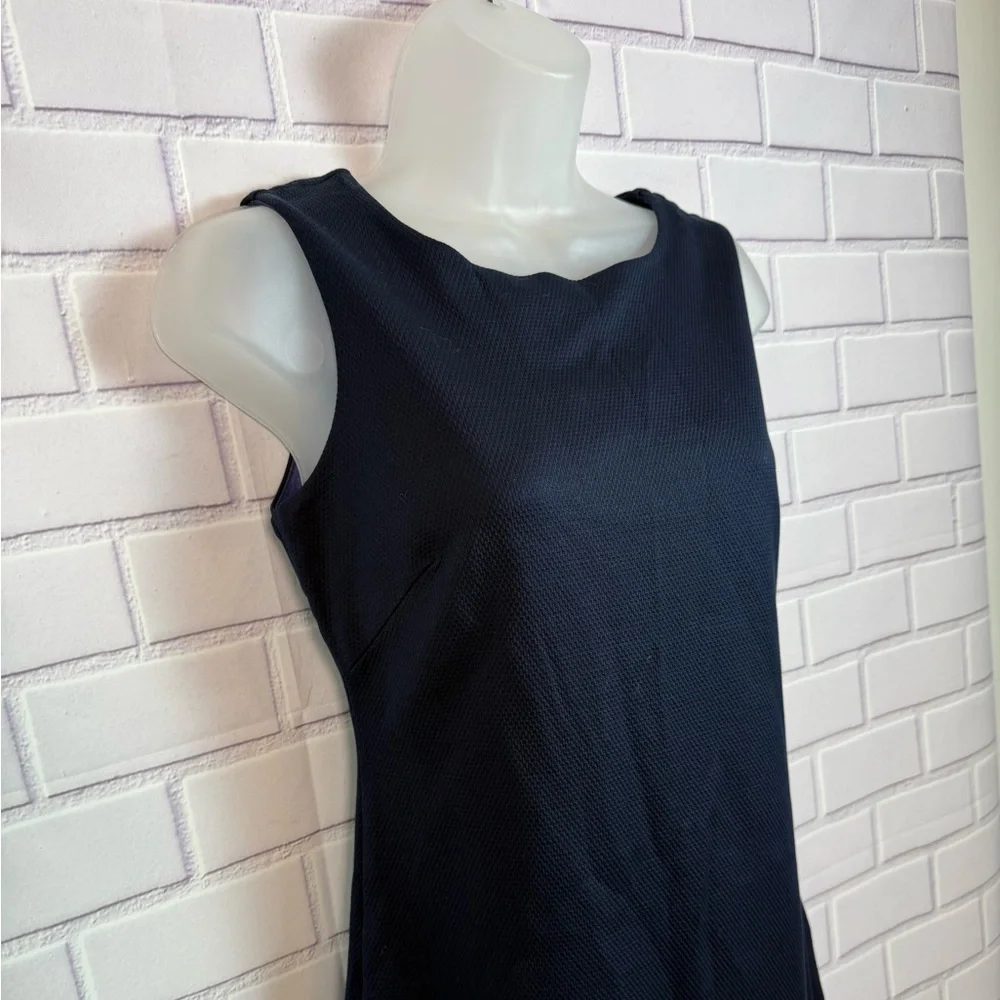 Banana Republic navy blue Textured Cutout Sheath Dress Size 4 NW